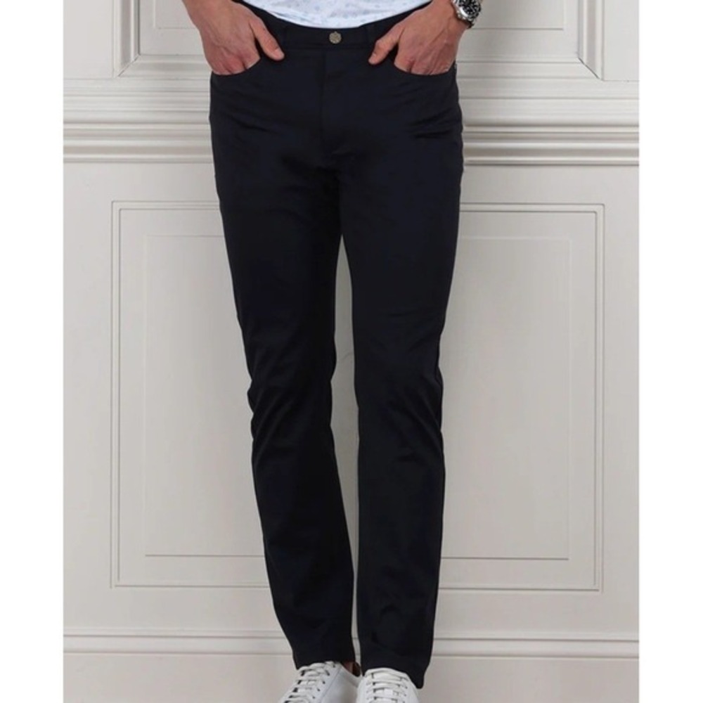 NWT Collars and Co CEO Tech Pull On Pants‎ Black Size 36x32